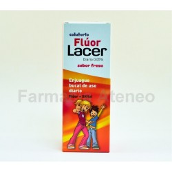 FLUOR LACER DIARIO 0.05% FRESA 500 ML